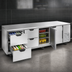 Thumbnail image #4 for Beverage-Air Four-Section Undercounter Refrigerator with 4 Drawers and 2 Doors, 119-Inch Wide, Self-Contained Side-Mounted Refrigeration