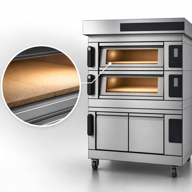 Product image #4 for Moretti Forni serieS S140E 2-Deck Electric Pizza Deck Oven with Prover
