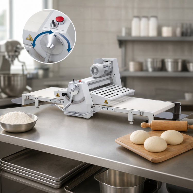 Product image #4 for Axis 17-Inch Bench Model Dough Sheeter, 2-Speed Reversible, 110V