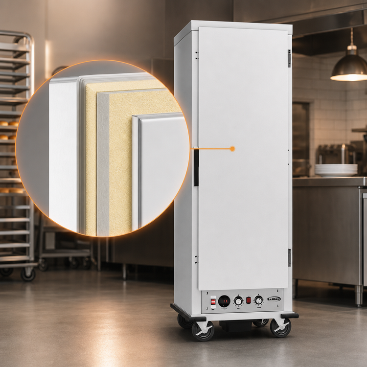 Product image #4 for KoolMore Commercial Heated Holding and Proofing Cabinet, Full-Size, 36 Pan Capacity, Glass Door, 120V