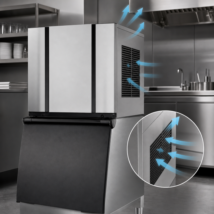 Product image #5 for Ice-O-Matic Elevation Series Modular Half-Size Cube Ice Maker, Air-Cooled, Self-Contained