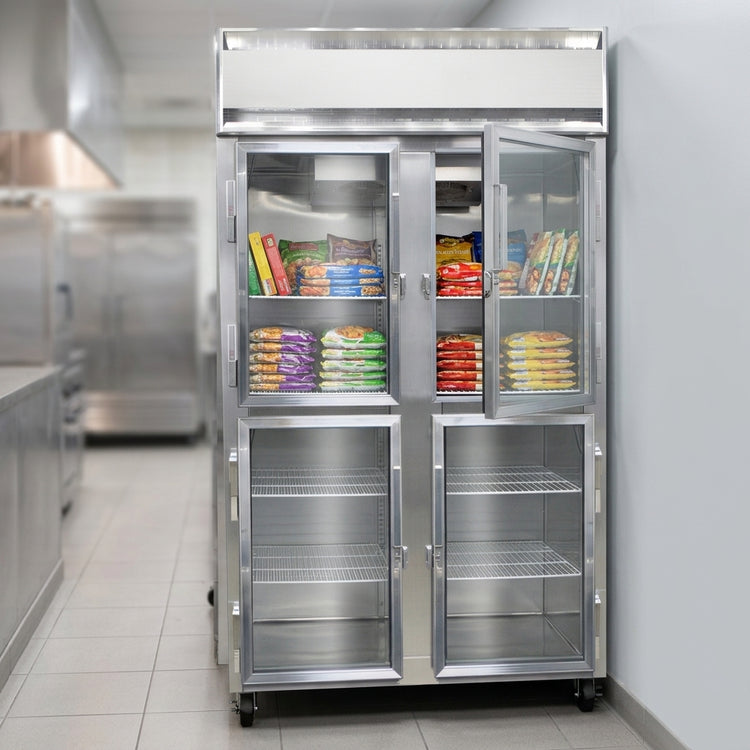 Product image #3 for Continental Refrigerator 2FSNGDHD Two-Section Display Freezer with Glass Half Doors