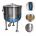 Thumbnail image #4 for Crown DL-40 40 Gallon Direct Steam Stationary Kettle with Tri-Leg Base