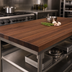 Thumbnail image #4 for John Boos Boos Block American Black Walnut Edge Grain Kitchen Countertop, 72 x 42 x 1-1/2 Inches, No Backsplash