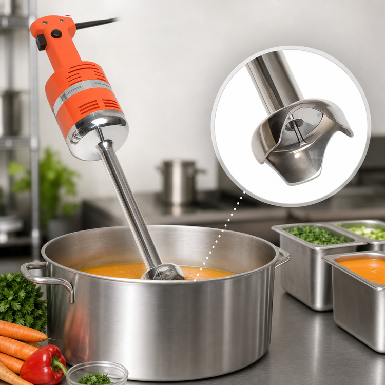 Product image #4 for Dynamic Junior Standard Immersion Blender, 9-Inch Stainless Steel Shaft, 3-Gallon Capacity, 115V, Single Speed