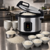 Thumbnail image #4 for Omcan Automatic Countertop Electric Rice Cooker/Warmer with Hinged Locking Lid, 32-Cup Uncooked Capacity