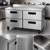 Thumbnail image #4 for Hoshizaki Steelheart 60-Inch Two-Section Worktop Refrigerator with 4 Drawers, 15.1 Cu. Ft.
