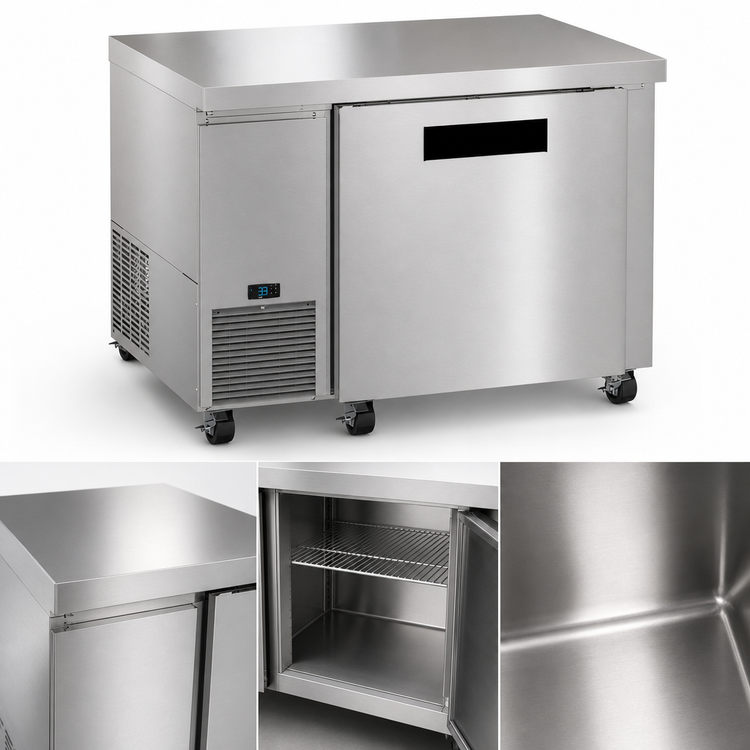 Product image #4 for Hoshizaki Steelheart ULF46B Undercounter Reach-In Freezer, One-Section, 46 Inch, 11.78 Cu. Ft., Side-Mounted Self-Contained Refrigeration