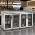 Thumbnail image #4 for Beverage-Air 48-Inch Pass-Thru Back Bar Refrigerator with 4 Glass Doors, Stainless Steel Top, Open Food Rated