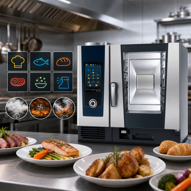 Product image #4 for RATIONAL iCombi Pro 6-Half Size Natural Gas Countertop Combi Oven, 208/240V 1-Phase