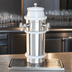 Thumbnail image #4 for Glastender Roman Draft Dispensing Tower with 2 Faucets, Mirror Finish, Air Cooled
