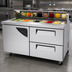 Thumbnail image #4 for Turbo Air Super Deluxe 60-Inch Two-Section Sandwich/Salad Prep Table with 1 Door and 2 Drawers, 16 Cu. Ft.