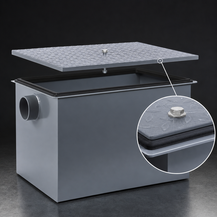 Product image #4 for Watts Grease Interceptors WD-20 WD Series 20 GPM Epoxy Coated Steel Grease Interceptor