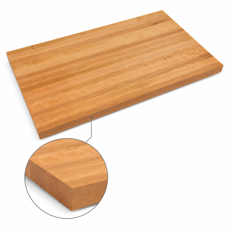 Product image #4 for John Boos Appalachian Edge Grain Red Oak Island Countertop, 108 x 38 x 1-1/2 Inches, Varnique Finish