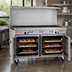 Thumbnail image #4 for Southbend Ultimate 60-Inch Gas Restaurant Range with 9 Open Burners and 2 Convection Ovens