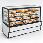 Thumbnail image #4 for Federal Industries High Volume Series SGD3648 Non-Refrigerated Full-Service Bakery Display Case, 36-1/8"W, Sloped Glass, LED, 3 Adjustable Shelves