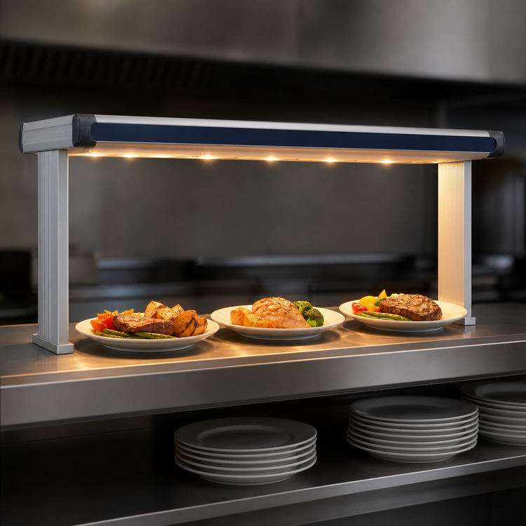 Product image #4 for Hatco Glo-Ray Designer Dual Strip Heat Lamp with Lights, 27-1/2 Inch Wide, Aluminum, 820 Watts
