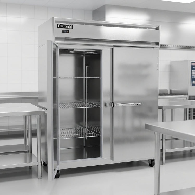 Product image #3 for Continental Refrigerator 2FENSSPT Extra-Wide Two-Section Pass-Thru Commercial Freezer