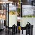Thumbnail image #5 for One by One 3 Gallon Square Acrylic Beverage Dispenser with Ice Chamber and Handles, Black