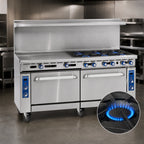Thumbnail image #4 for Imperial (Middleby) Pro Series IR-6-G36 72-Inch Gas Restaurant Range with 6 Open Burners, 36-Inch Griddle & 2 Standard Ovens