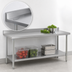Thumbnail image #4 for Eagle Spec-Master Stainless Steel Work Table with Adjustable Undershelf and Rear Up-Turn, 84 x 36 Inches