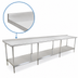 Thumbnail image #4 for Eagle Spec-Master 108-Inch Stainless Steel Work Table with Rear Up-Turn and Undershelf