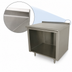 Thumbnail image #4 for Advance Tabco 84-Inch x 36-Inch 14-Gauge 304 Stainless Steel Work Table with Open Front Cabinet Base and 1-1/2-Inch Rear Up-Turn