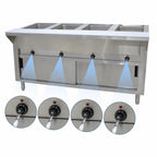 Thumbnail image #4 for Advance Tabco Triumph (Supreme) SW-4E-120-DR 120V Electric Hot Food Table, 4 Sealed Wells, Enclosed Stainless Steel Base