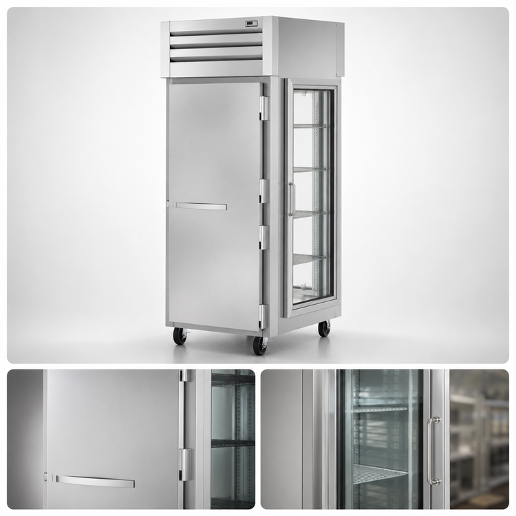 Product image #4 for True SPEC SERIES 1-Section Pass-Thru Reach-In Refrigerator with Solid Stainless Front Door and Glass Rear Door