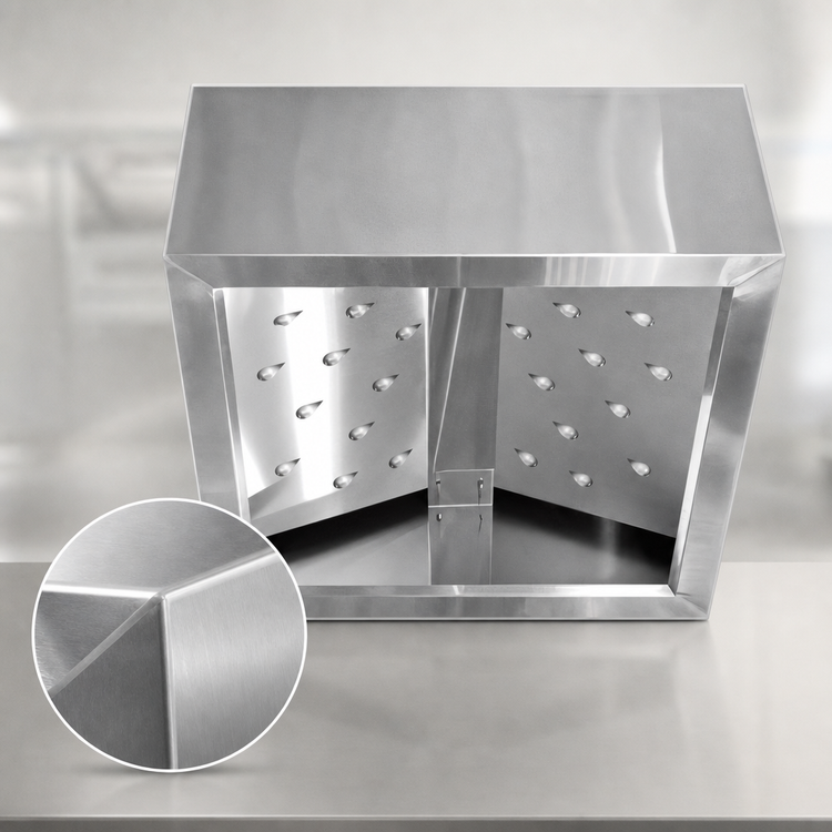 Product image #4 for John Boos C2HB-42-2 Ventless Condensate Hood, Box Type, 42 x 42 x 25 Inches, Stainless Steel