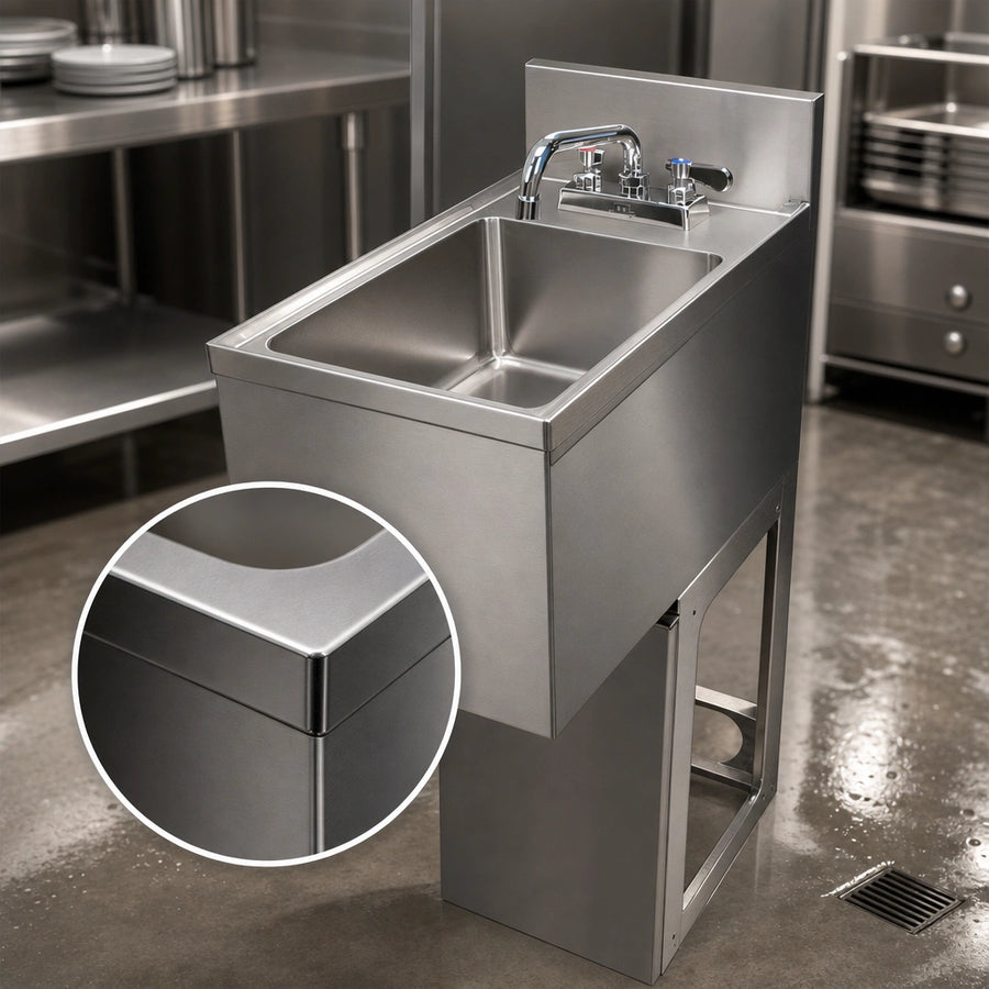 T-304 18-Gauge Stainless Steel Top