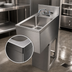 Thumbnail image #4 for BK Resources Underbar Dump Sink with Pedestal Base and 10
