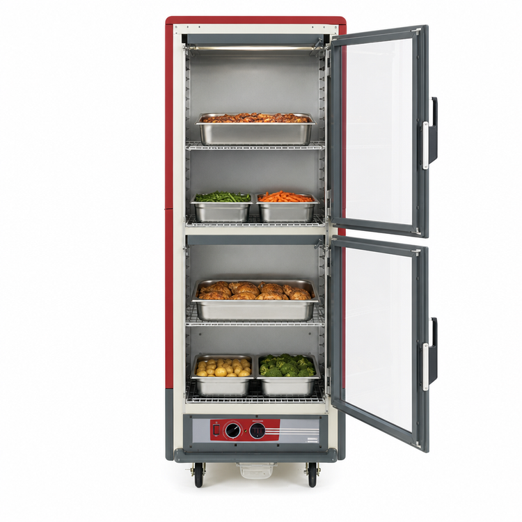 Product image #5 for Metro C5 3 Series Full-Height Heated Holding Cabinet with Dutch Clear Doors, Shelves Only, Lower Wattage