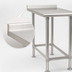 Thumbnail image #4 for Deluxe Series Stainless Steel Work Table with Rear Upturn, 144 x 24 Inches