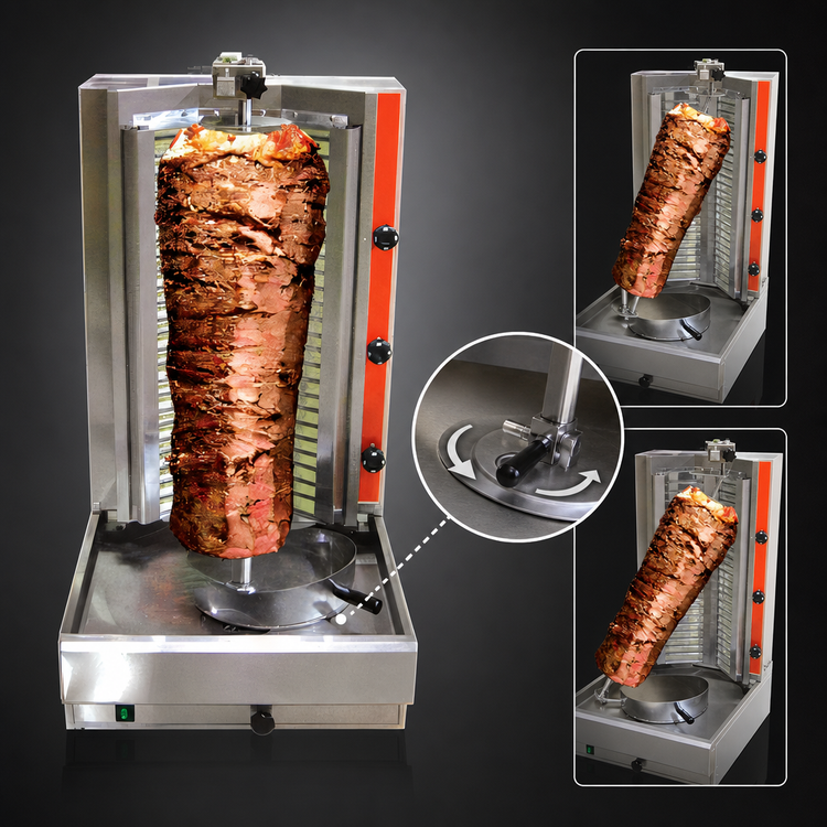 Product image #4 for Omcan USA Electric Shawarma Grill / Doner Kebab Vertical Broiler, 66 lb. Capacity