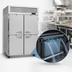 Thumbnail image #4 for Turbo Air PRO Series Two-Section Reach-In Refrigerator, 4 Solid Half Doors, 47.57 Cu. Ft.