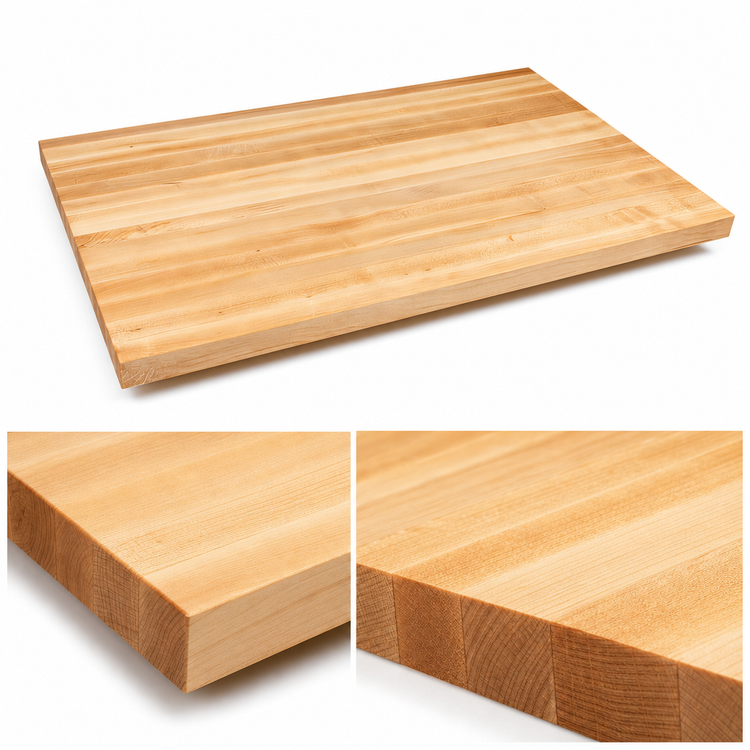 Product image #4 for John Boos Boos Block 60-Inch x 42-Inch Edge Grain Maple Kitchen Countertop with Varnique Finish