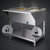 Thumbnail image #4 for Klinger's Trading SW2H120 2-Pan Sealed Well Electric Holding Table with Open Shelf Base