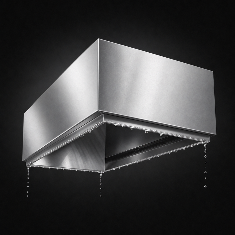 Product image #4 for SpecAir 42-Inch x 36-Inch x 20-Inch Condensate Hood with Exhaust Duct, 304 Stainless Steel