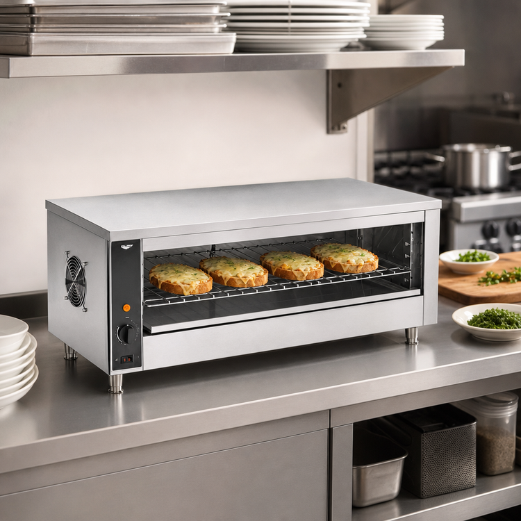 Product image #4 for Vollrath 35.13-Inch Countertop Quartz Cheesemelter / Finishing Oven, Stainless Steel, 208V