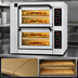 Thumbnail image #4 for PizzaMaster Countertop Electric Stone Hearth Pizza Oven with 2 Chambers and 4 Hearthstones per Oven