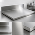 Thumbnail image #4 for John Boos Stainless Steel Countertop with 6-Inch Boxed Backsplash, 60 x 30 Inches