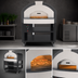 Thumbnail image #4 for Trento Alfa Quick Series Single Deck Natural Gas Countertop Pizza Oven with Stand, 6-Pizza Capacity