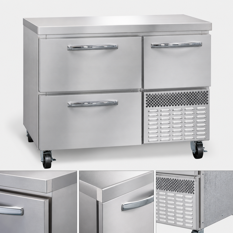 Product image #4 for Continental Refrigerator FA43N-D 43-Inch Two-Drawer Worktop Freezer with Half-Door