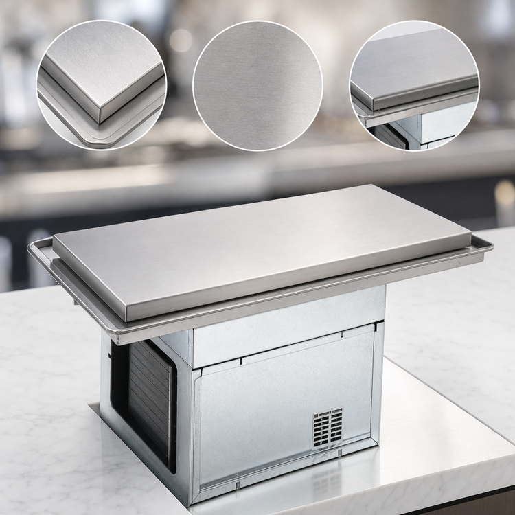 Product image #4 for Atlas Metal WFX-4 Remote Refrigerated Drop-In Frost Top Unit, 52-3/4 x 19-1/2 Inches