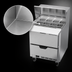 Thumbnail image #5 for Beverage-Air SPED27HC-12M-B 27-Inch One-Section Mega Top Sandwich Prep Table with 2 Drawers