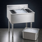 Thumbnail image #4 for Eagle Group 2200 Series B2CT-16D-22 Underbar Cocktail Unit with 16-Inch Insulated Ice Bin, 60 lb. Capacity, 6 Bottle Wells