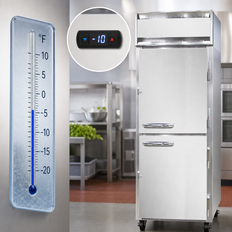 Product image #4 for Continental Refrigerator 1FXSNHD One-Section Extra-Wide Reach-In Freezer with Half Doors