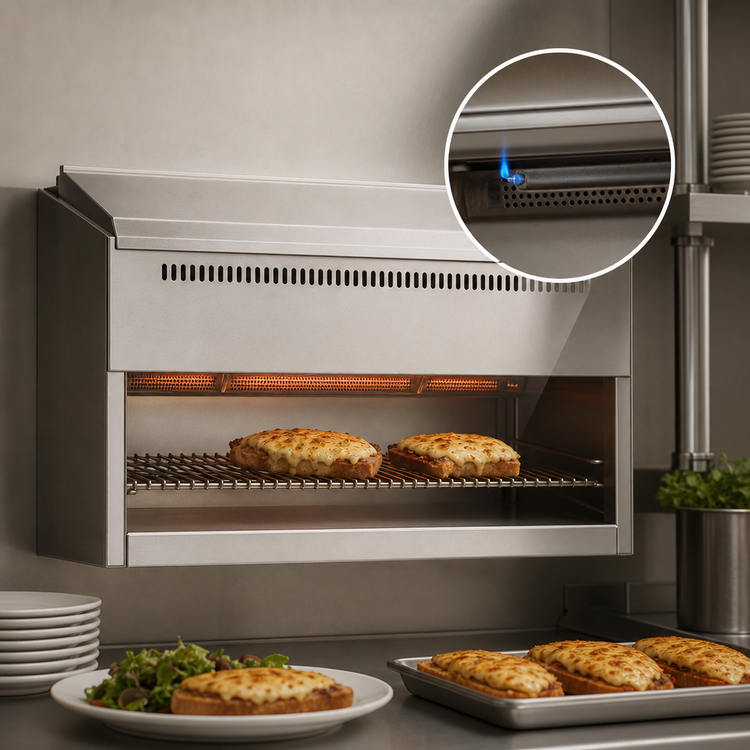 Product image #4 for Bistro 24-Inch Wall-Mount Gas Cheesemelter with Infrared Burner