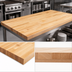 Thumbnail image #4 for John Boos Boos Block Blended Rail Edge Grain Maple Kitchen Countertop, 108 x 38 x 1-1/2 Inches, Oil Finish